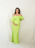 Vestido de maternidad, Alejandra verde limon M