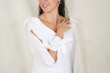 Vestido Nallely de lactancia blanco