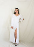 Vestido Nallely de lactancia blanco