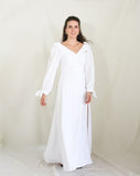 Vestido Nallely de lactancia blanco