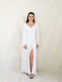 Vestido Nallely de lactancia blanco