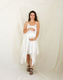 Vestido de maternidad Odethe, ivory brillosa