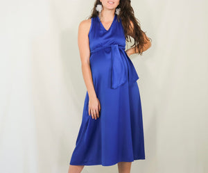 Vestido de maternidad, Dinora azul rey