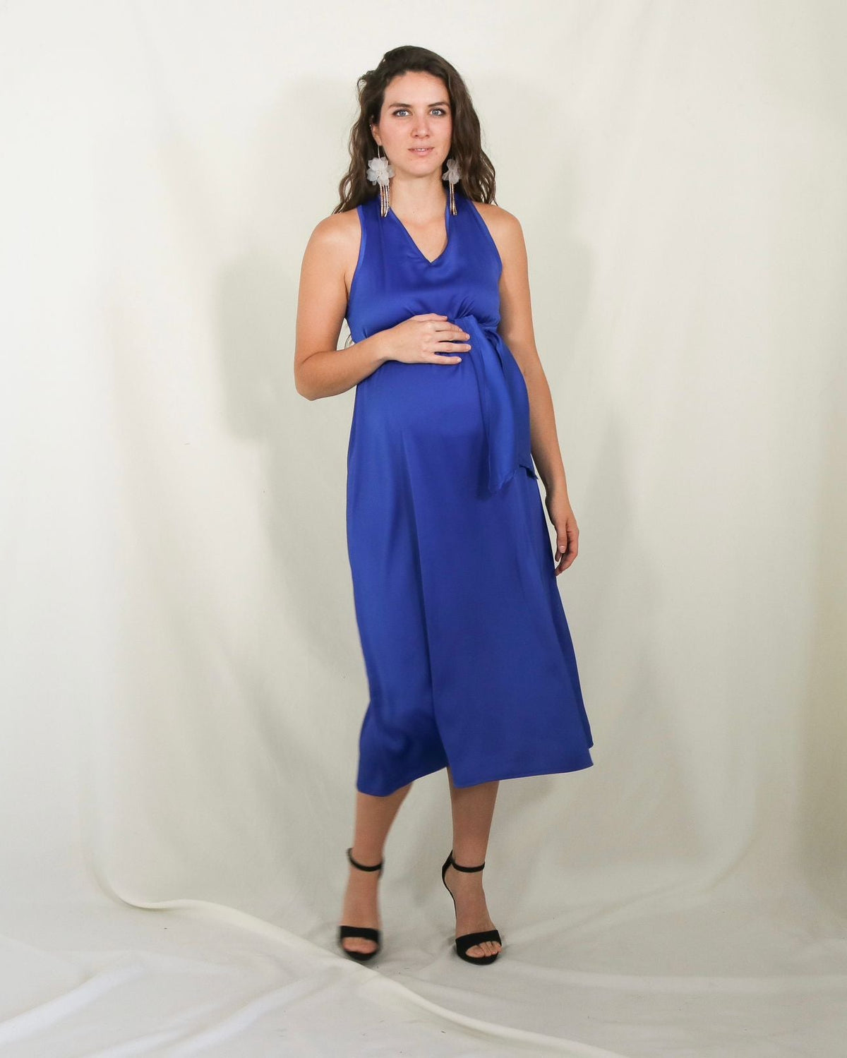 Vestido de maternidad, Dinora azul rey