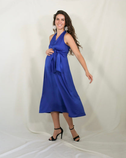 Vestido de maternidad, Dinora azul rey