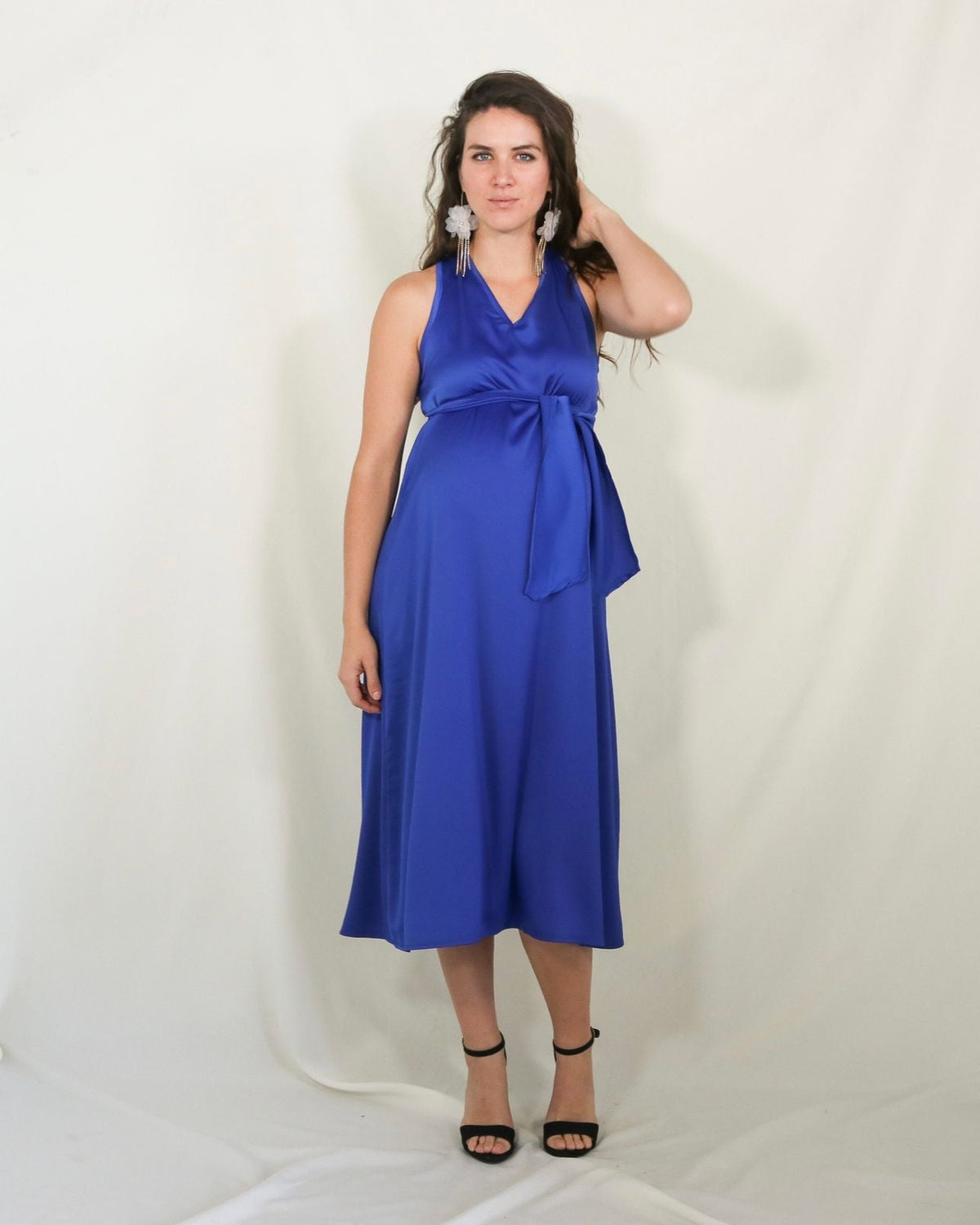 Vestido de maternidad, Dinora azul rey