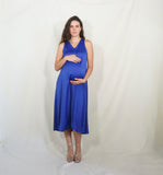 Vestido de maternidad, Dinora azul rey