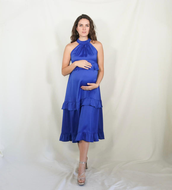 Vestido de maternidad, Victoria azul rey