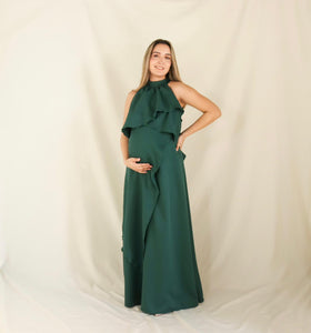 Vestido Ariel de maternidad y lactancia verde medellín