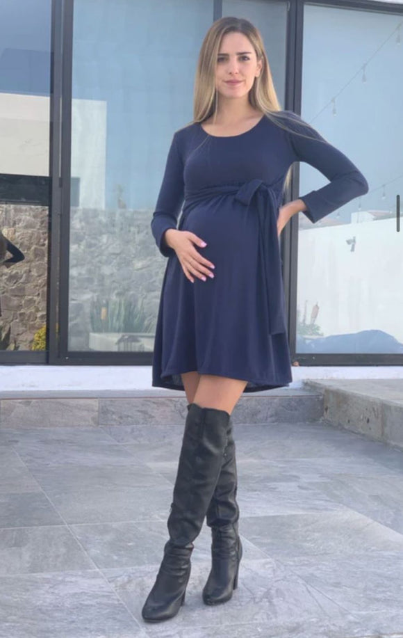 Vestido de maternidad, Luciana azul marino