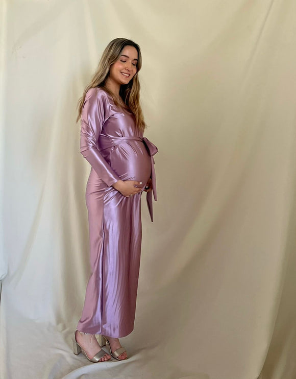 Vestido de maternidad, Olivia lavanda brillosa