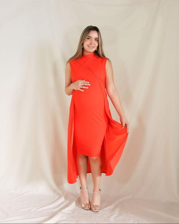 Vestido de maternidad, Elena naranja