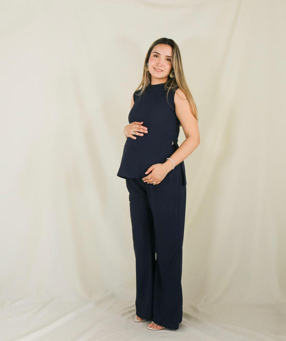 Conjunto de maternidad Mayte, azul marino caliente