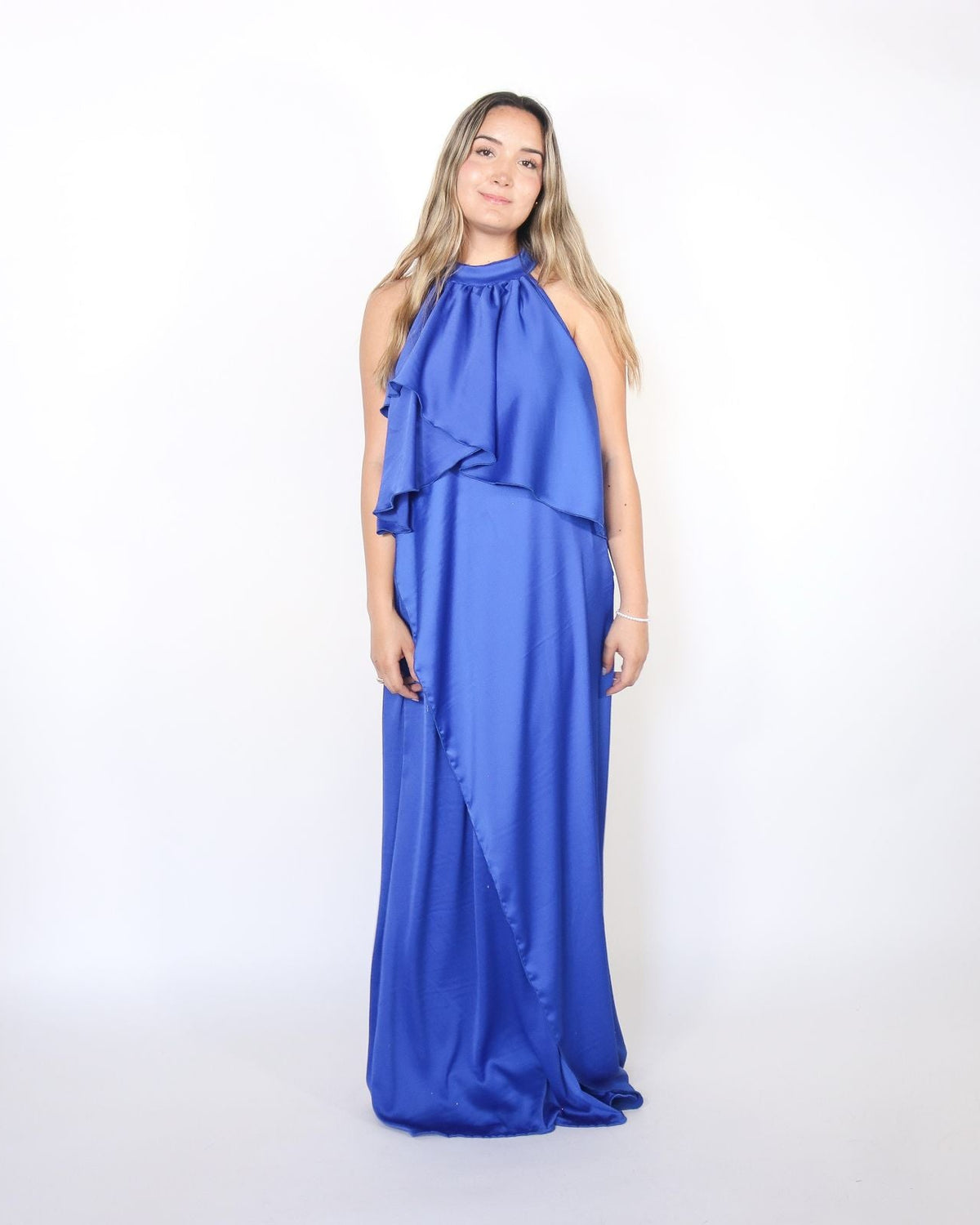 Vestido Ariel de maternidad y lactancia azul rey