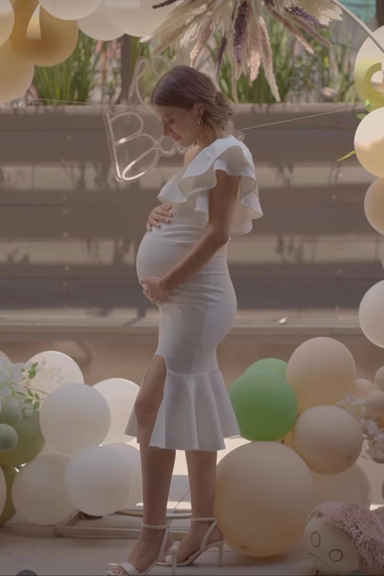 Maternity dress, Aurelia ivory