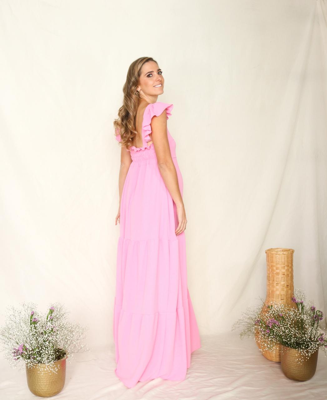 Vestido de Maternidad, Dalia rosa gum