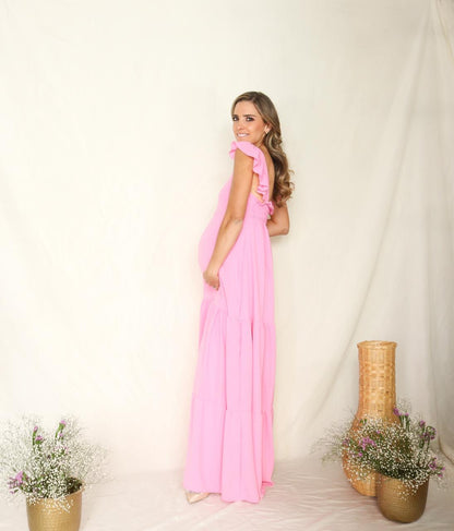 Vestido de Maternidad, Dalia rosa gum