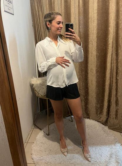 Short maternidad Vinipiel, negro