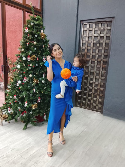 Vestidos matching azul cielo, Jessica azul vivo