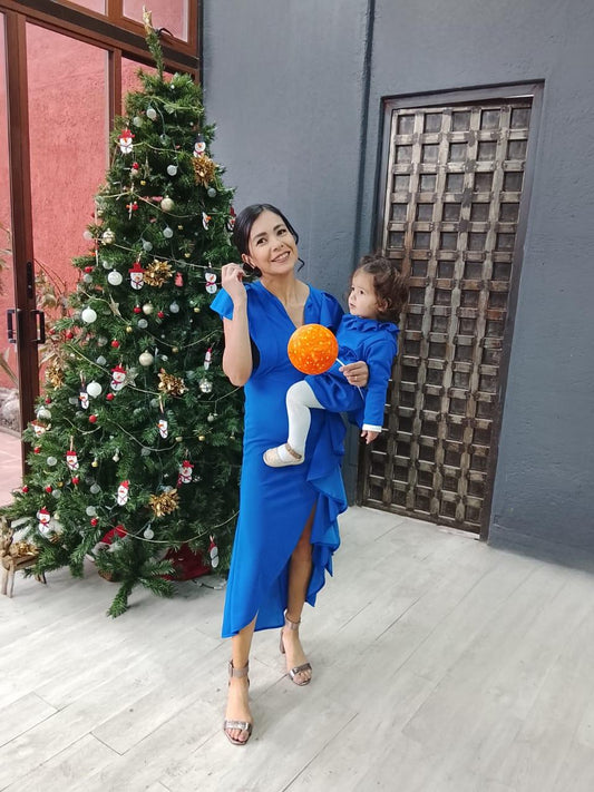 Vestidos matching azul cielo, Jessica azul vivo