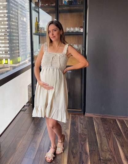 Vestido de maternidad tirantes olanes (varios colores)