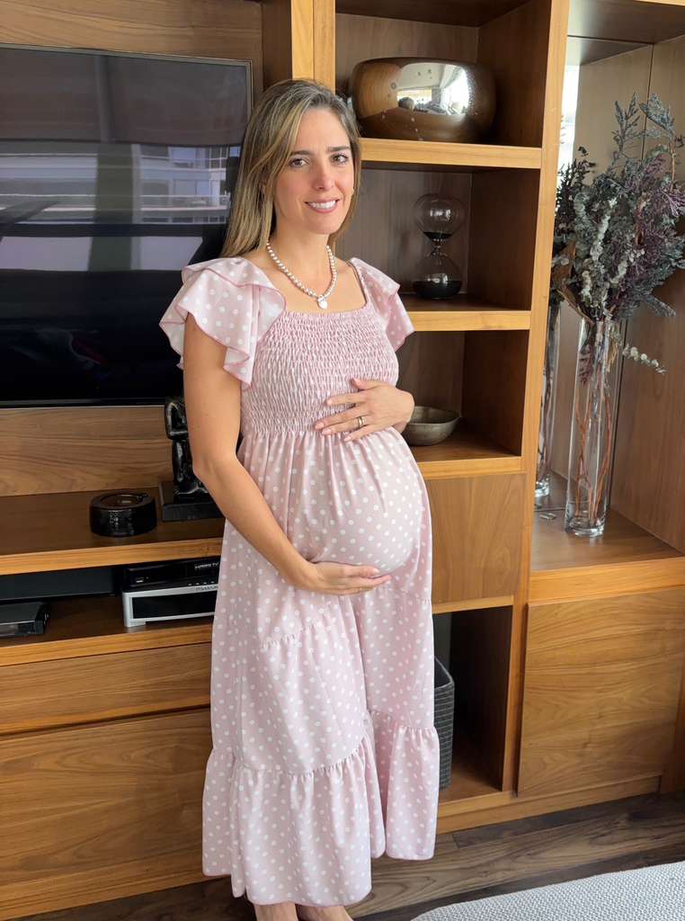 Vestido de maternidad primavera olanes (varios colores)