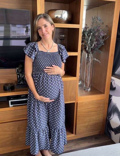 Vestido de maternidad primavera olanes (varios colores)