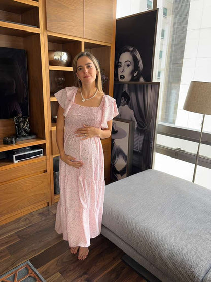 Vestido de maternidad primavera olanes (varios colores)