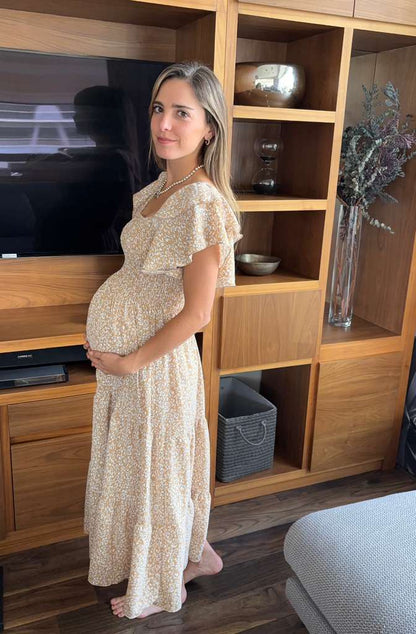 Vestido de maternidad primavera olanes (varios colores)