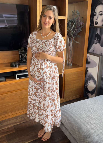 Vestido de maternidad floral, (varios colores)