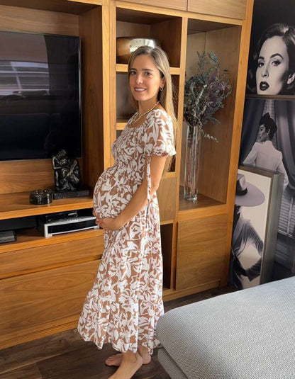 Vestido de maternidad floral, (varios colores)
