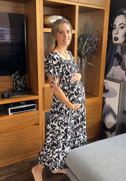 Vestido de maternidad floral, (varios colores)