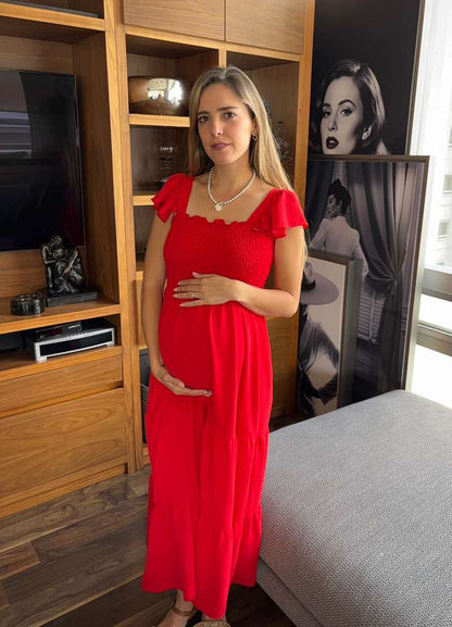 Vestido de maternidad fresco olanes (varios colores)