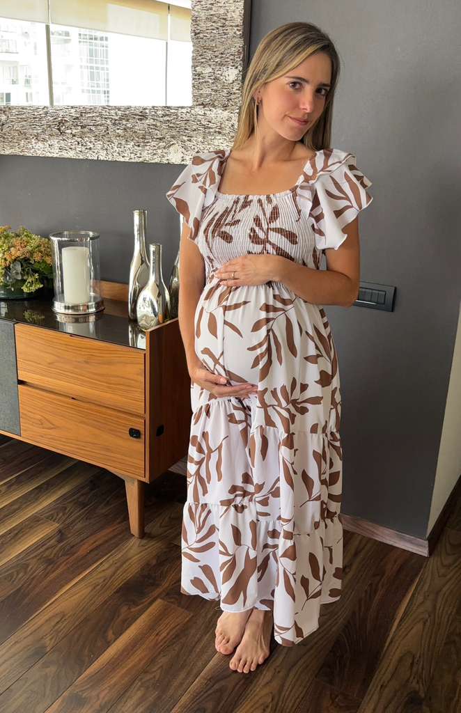 Vestido de maternidad plantas (varios colores)