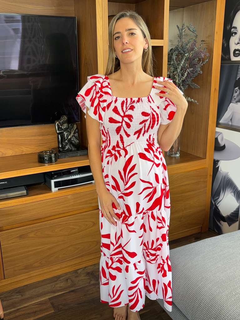 Vestido de maternidad plantas (varios colores)