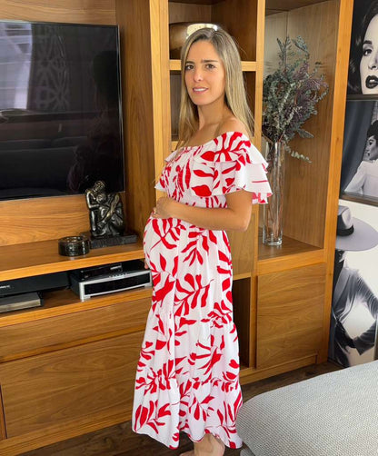 Vestido de maternidad plantas (varios colores)