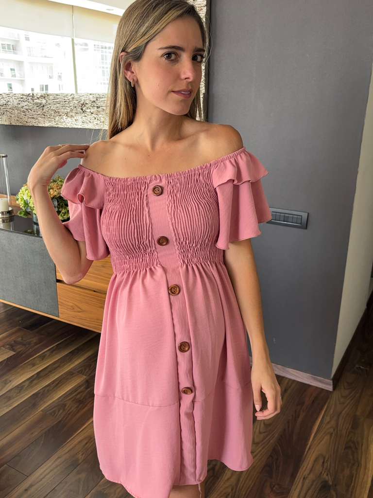 Vestido de maternidad botones (varios colores)
