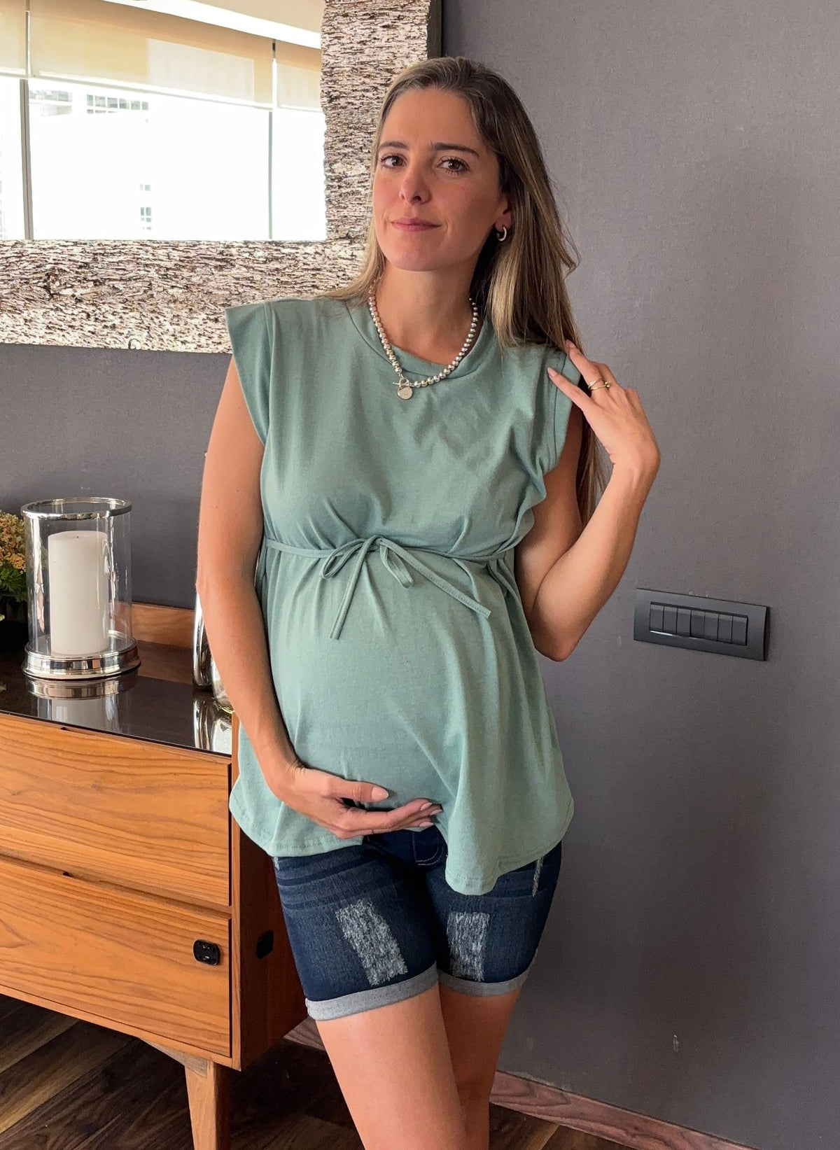 Blusa de maternidad algodón (varios colores)