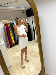 Vestido de maternidad, blanco CH