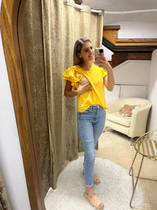Nursing blouse, Adri yellow