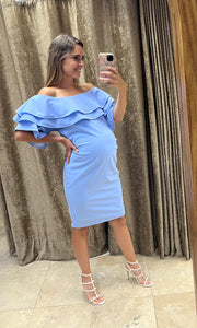 Vestido de maternidad, Alejandra azul cielo