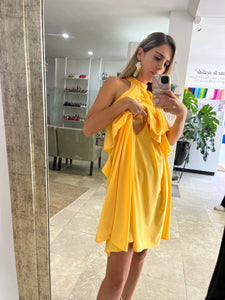 Vestido de maternidad y lactancia Ariel, amarillo