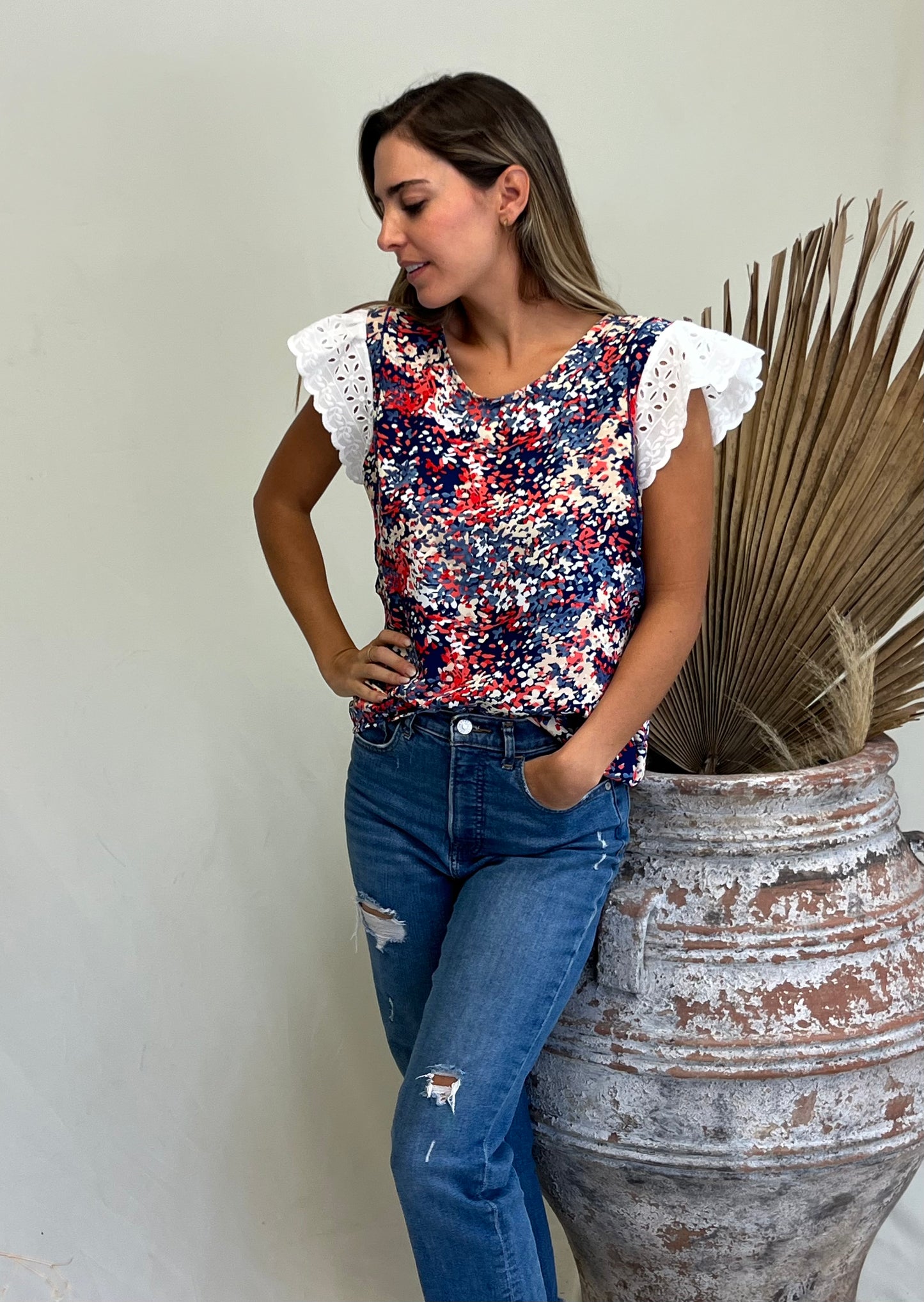 Nursing blouse Andy lace