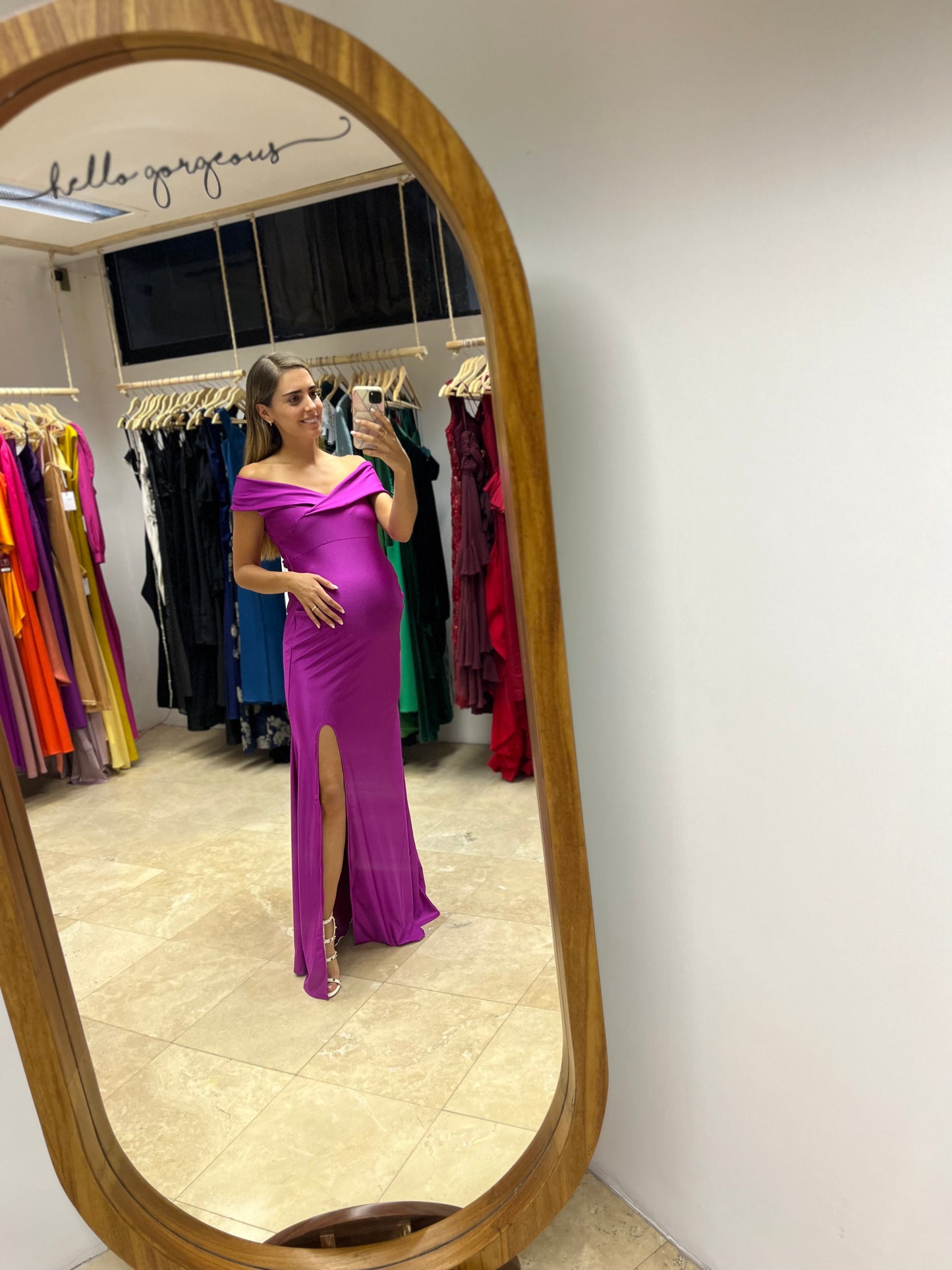 Valentina Maternity Dress, Burnt Pink