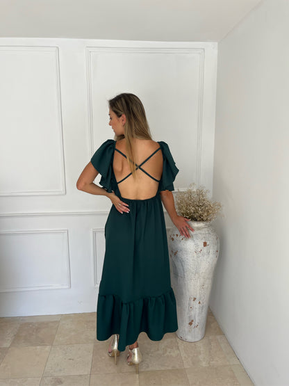 Maternity dress, Cristina green