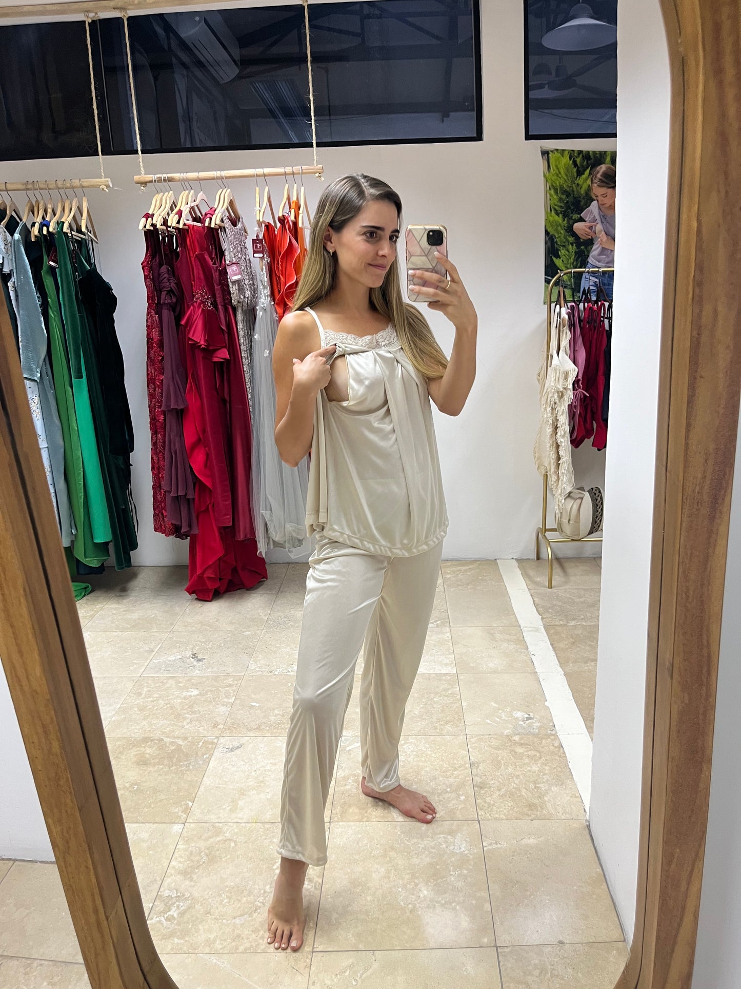 Maternity and nursing pajamas, nightgown