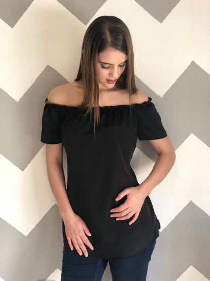 Maternity blouse, Emma Black
