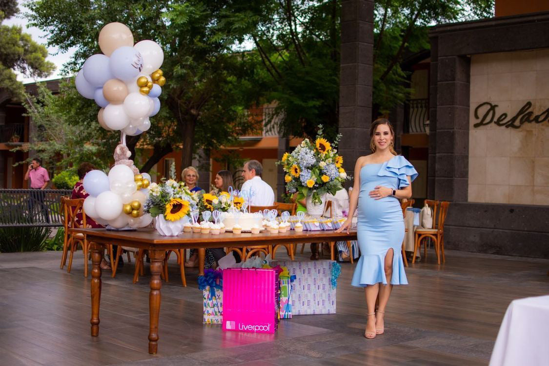 Maternity dress, Aurelia sky blue