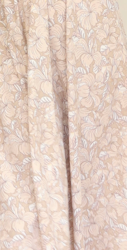 Brown flower fabric