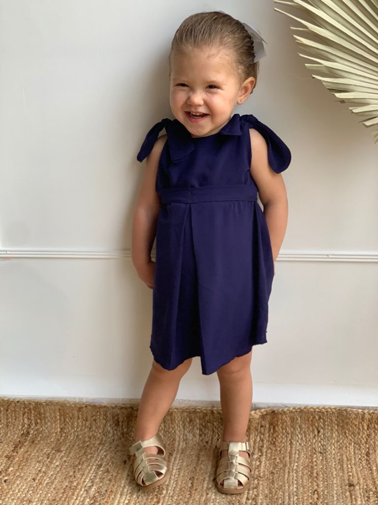 Blue dresses, navy blue matching